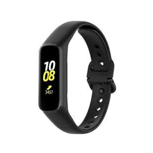 Opaska Pasek Bransoleta Smoothband Samsung Galaxy Fit E R375 Czarny - Akcesoria do smartwatchy - miniaturka - grafika 1