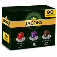 Kawa w kapsułkach i saszetkach - Kapsułki do Nespresso Jacobs Lungo 6 Lungo 8 Espresso 10 Intenso - 90 szt. - miniaturka - grafika 1