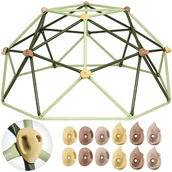 Place zabaw - Kopuła wspinaczkowa metalowa dla dzieci 6FT ZIELONA Slogen - miniaturka - grafika 1