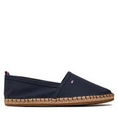 Espadryle damskie - Espadryle Tommy Hilfiger Basic Tommy Flat Espadrille FW0FW06497 Granatowy - miniaturka - grafika 1