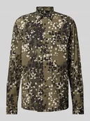 Koszule męskie - Koszula casualowa z mieszanki bawełny i wiskozy - miniaturka - grafika 1