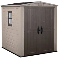 Altany ogrodowe - Keter Domek ogrodowy Factor, kremowy, 178x195,5x208 cm - miniaturka - grafika 1