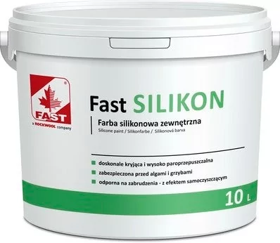 Farba do elewacji Fast Silikon baza TR 10l