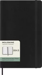 MOLESKINE kalendarz 2024-2025 18 miesięczny LARGE CZARNY WEEKLY SOFT - Kalendarze - miniaturka - grafika 1