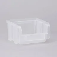 Pojemniki przemysłowe - Plastikowy pojemniki COMPACT, 102 x 100 x 60 mm, przezroczysty - miniaturka - grafika 1