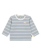 Kaftaniki dla niemowląt - Steiff Koszulka w kolorze błękitno-kremowym - miniaturka - grafika 1