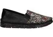 Półbuty damskie - Maciejka Półbuty 03512-58/00-0 36 Skórzane Wsuwane czarny+kwiaty - miniaturka - grafika 1