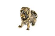 Figurki dekoracyjne - Figurka Z Mosiądzu Złoty Pies Bernardyn - miniaturka - grafika 1