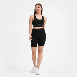 Damskie kolarki Guess Aline Biker - czarne - GUESS - Spodnie sportowe damskie - miniaturka - grafika 1