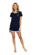 Piżamy damskie - Doctor Nap Granatowa piżama damska - S - miniaturka - grafika 1