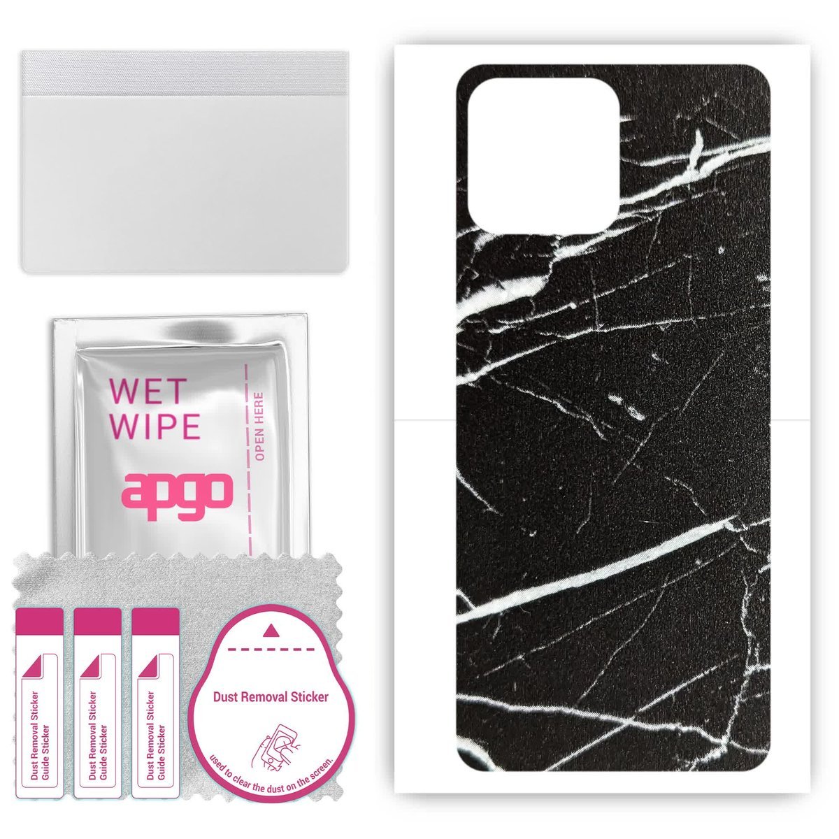 Folia naklejka skórka strukturalna na TYŁ do Honor X30i - Marmur Ciemny - apgo SKINS