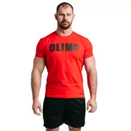 Koszulki sportowe męskie - Męska koszulka Olimp - Men T-shirt Grip Pro czerwona-L - miniaturka - grafika 1