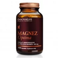 Witaminy i minerały - Doctor Life Magnez Optima chelat aminokwasowy i Jabłczan Magnezu 200 mg - suplement diety 100 szt. - miniaturka - grafika 1