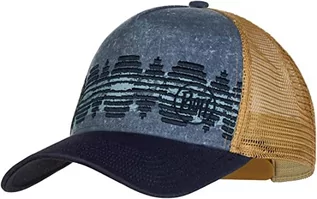 Czapki męskie - Buff Czapka z daszkiem trucker cap tzom stone blue granatowy|ŻÓŁty CZAPKA TRUCKER CAP TZOM STONE BLUE - grafika 1