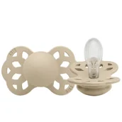 Smoczki uspokajające - Smoczek Bibs Infinity symetryczny silikon 6 m + Vanilla - miniaturka - grafika 1