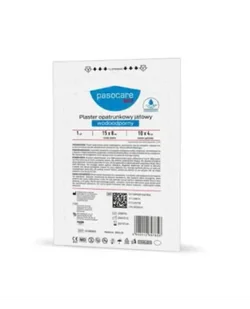 Pasocare Med Plaster opatrunkowy jałowy wodoodporny 15 x 8 cm, 1 sztuka - Apteczki i materiały opatrunkowe - miniaturka - grafika 1