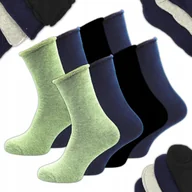 Skarpetki męskie - 8 x 42-46 Skarpety Męskie GRUBE DŁUGIE BAWEŁNA 95% BEZUCISKOWE CIEPŁE - miniaturka - grafika 1