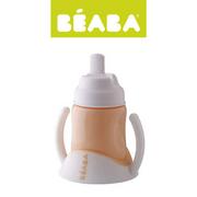 Butelki dla niemowląt - Beaba Kubeczek z uchwytem, Ellipse, nude - miniaturka - grafika 1
