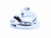Dętki rowerowe - Obejma Wspornika Siodła 31,8 Mm Srebrna Z Kołnierzem Z Zamykaczem - miniaturka - grafika 1