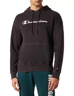 Champion Męska bluza z kapturem Legacy Old School Logo, czarna, XXL - Bluzy męskie - miniaturka - grafika 1