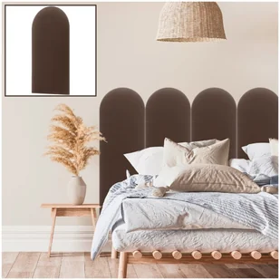 Panel Tapicerowany Ścienny Płotek Brązowy Welurowy Oeko-Tex 30x80 cm/Smartlife - Meble modułowe i akcesoria Panel Tapicerowany Ścienny Płotek Brązowy Welurowy Oeko-Tex 30x80 cm/Smartlife - Meble modułowe i akcesoria - miniaturka - grafika 1