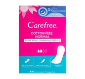 Wkładki higieniczne - CAREFREE COTTON FEEL FRESH SCENT WKŁADKI HIGIENICZNE 44 SZTUKI - miniaturka - grafika 1