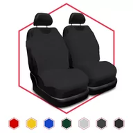Pokrowce na fotele - Uniwersalne koszulki samochodowe przód 1+1 T-SHIRT czarne - miniaturka - grafika 1
