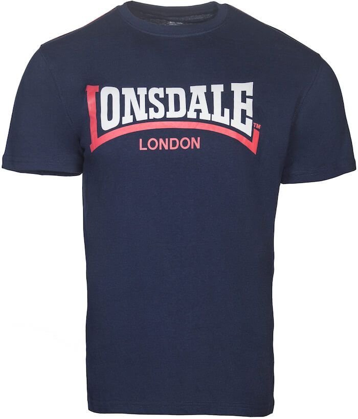 T-shirt LONSDALE TWO TONE granatowy-L