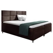 Łóżka - Łóżko kontynentalne 160x200 LEILA / z pojemnikiem - miniaturka - grafika 1