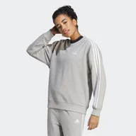 Bluzy sportowe damskie - Essentials 3-Stripes Sweatshirt - miniaturka - grafika 1
