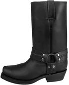 Botki męskie - kowbojki GRINDERS - RENEGAD HI (2001 BLACK)-46 - miniaturka - grafika 1