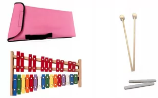 Dzwonki chromatyczne Mat Max 27-tonowe kolorowe pokrowiec klawes różowy - Akcesoria do perkusji - miniaturka - grafika 2