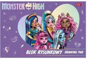 Szkolne artykuły papiernicze - Blok rysunkowy A4/20K Monster High (10szt) - UNIPAP - miniaturka - grafika 1