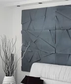 Elewacje - 120x60 cm VT - PB05 (B8 antracyt) KRYSZTAŁ - panel dekor 3D beton architektoniczny LOSOWY - miniaturka - grafika 1