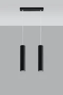 Lampy sufitowe - Sollux Lighting Lampa wisząca LAGOS 2 czarny - miniaturka - grafika 1