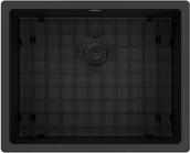 Zlewozmywaki - Zlewozmywak stalowy Kernau KSS U 61.1 1B SS Matt Black - miniaturka - grafika 1