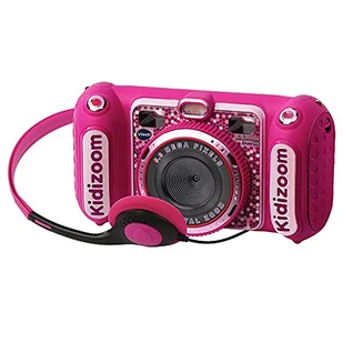VTech - Aparat cyfrowy Kidizoom DUO DX do zdjęć dla dzieci, filmów, filtrów, odtwarzaczy muzyki, gier, USB, kontrola rodzicielska - Aparaty Cyfrowe - miniaturka - grafika 1