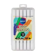 Przybory szkolne - Panta Plast Zestaw markerów dwustronnych 12 kolorów - miniaturka - grafika 1