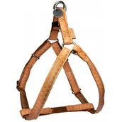 Szelki dla psów - Zolux Szelki regulowane Mac Leather 15mm Żółte [522055JA] - miniaturka - grafika 1