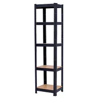 Szafy i regały magazynowe - Leziter Nagy teherbírású polc 180x40x40 cm 150 kg fekete - miniaturka - grafika 1