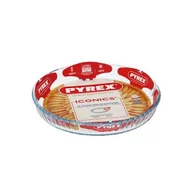 Naczynia żaroodporne - Forma żaroodporna Iconics do tarty 25 cm 1,1 l niska transparentny - miniaturka - grafika 1