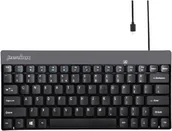 Klawiatury - Perixx PERIBOARD-422 DE, Mini USB-C Keyboard wired, black 57150L - miniaturka - grafika 1