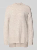 Swetry damskie - Sweter z dzianiny o kroju oversized z półgolfem model ‘LEFILE’ - miniaturka - grafika 1