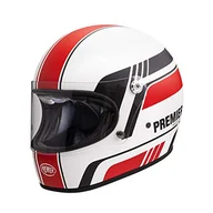 Kaski motocyklowe - PREMIER KASK MX BL 8 BM, biały/czerwony/czarny, S - miniaturka - grafika 1