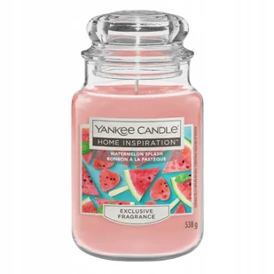 Yankee Candle Home Inspiration Watermelon Splash Świeca Duża 538g - Świece Yankee Candle Home Inspiration Watermelon Splash Świeca Duża 538g - Świece - miniaturka - grafika 1