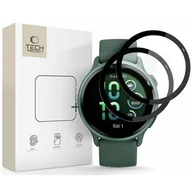 Akcesoria do smartwatchy - Szkło hybrydowe TECH-PROTECT Glass Flex+ do Garmin Vivoactive 6 Czarny (2 szt.) - miniaturka - grafika 1