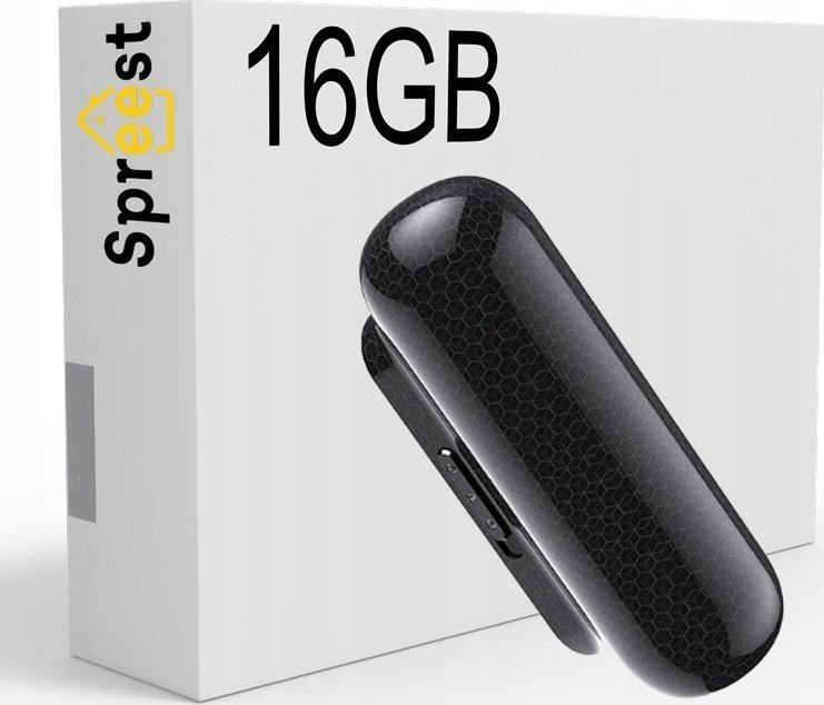 Spreest Dyktafon Q77 16GB PODSŁUCH 500H SZPIEGOWSKI DETEKCJA