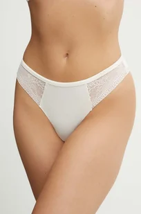 Tommy Hilfiger stringi kolor beżowy UW0UW05521 - Majtki damskie - miniaturka - grafika 1
