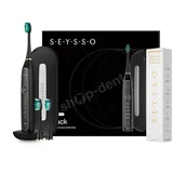 Szczoteczki elektryczne - Zestaw SEYSSO Gold Black szczoteczka soniczna i pasta SEYSSO Gold Advanced Whitening - miniaturka - grafika 1