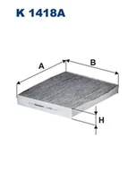 Filtry kabinowe - Filtr kabinowy FILTRON K 1418A - miniaturka - grafika 1
